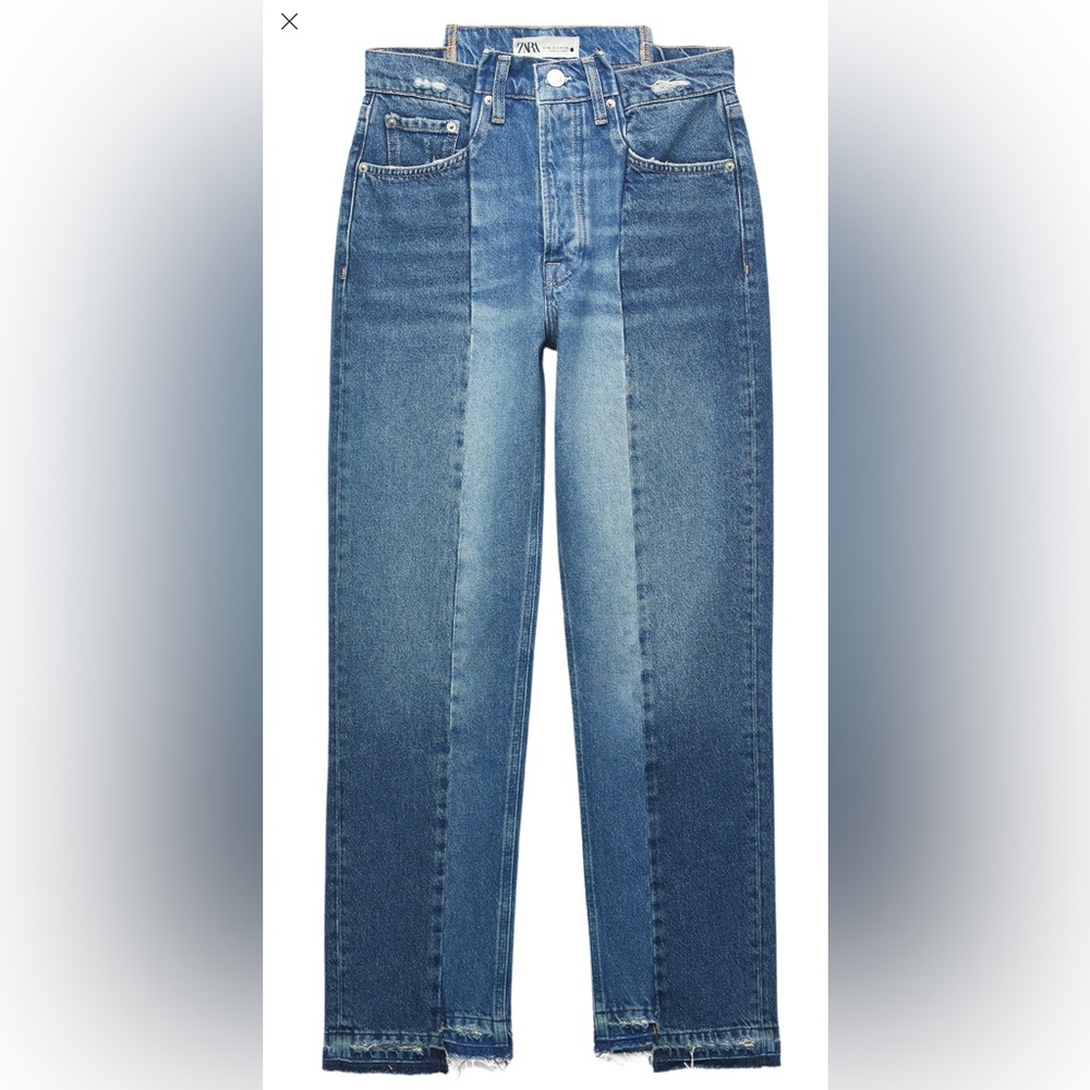 Zara cropped straight jean